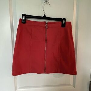 Forever 21 Red A-line Mini Skirt for Cocktail